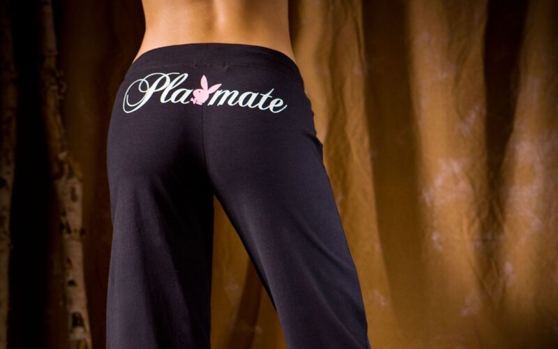 woman wearing playmate pants