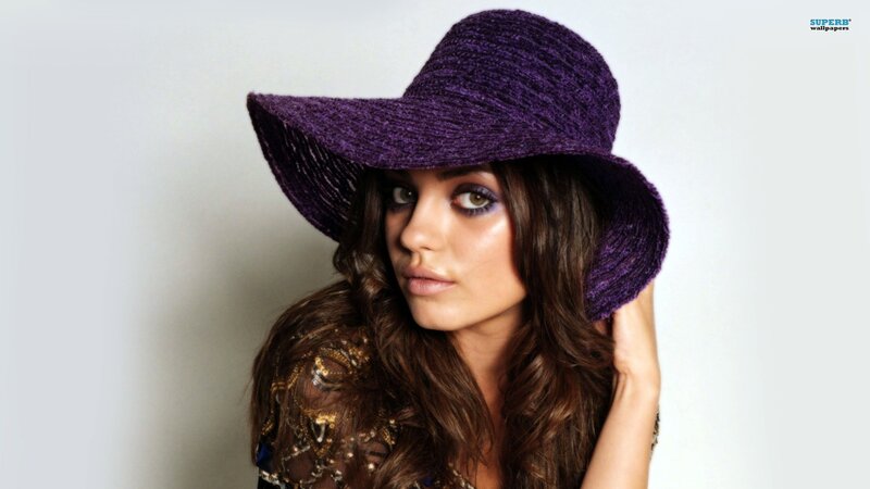 Woman Wearing Purple Hat — Dramatic, Photograph, Makeup
