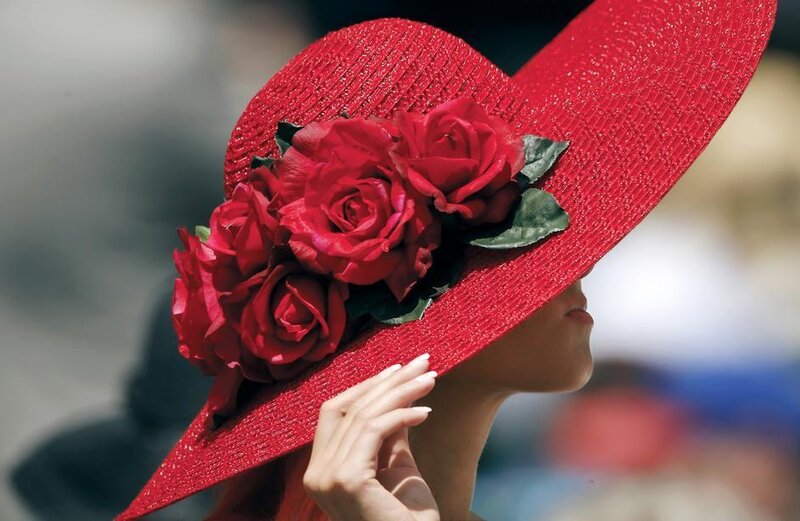Woman Wearing Red Hat — Elegant