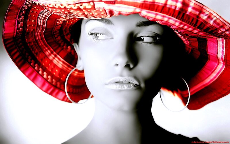 Woman Wearing Red Hat