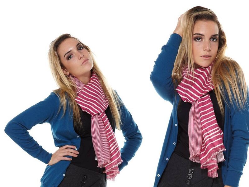 Woman Wearing Scarf