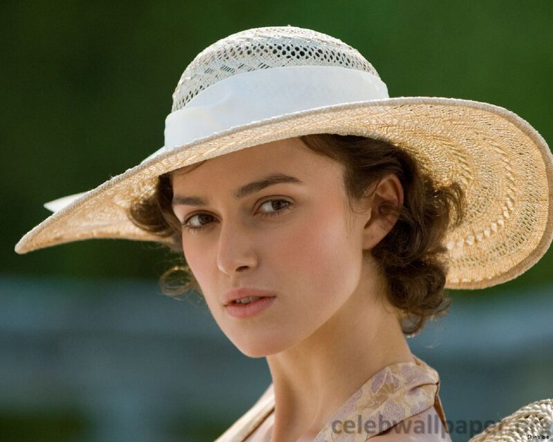 Woman Wearing Straw Hat — White