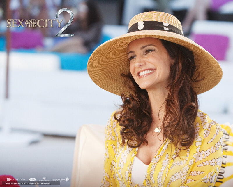 Woman Wearing Straw Hat — Yellow, Happy