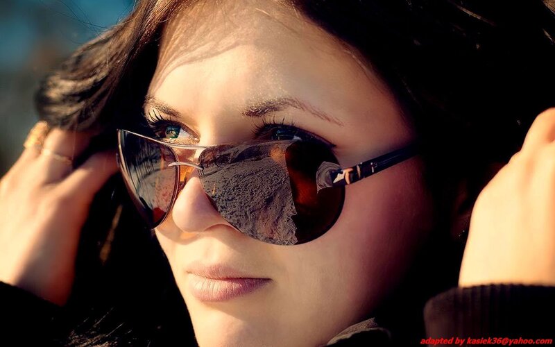 woman wearing sunglasses