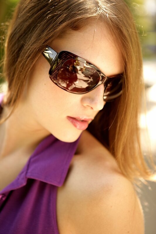 woman wearing sunglasses
