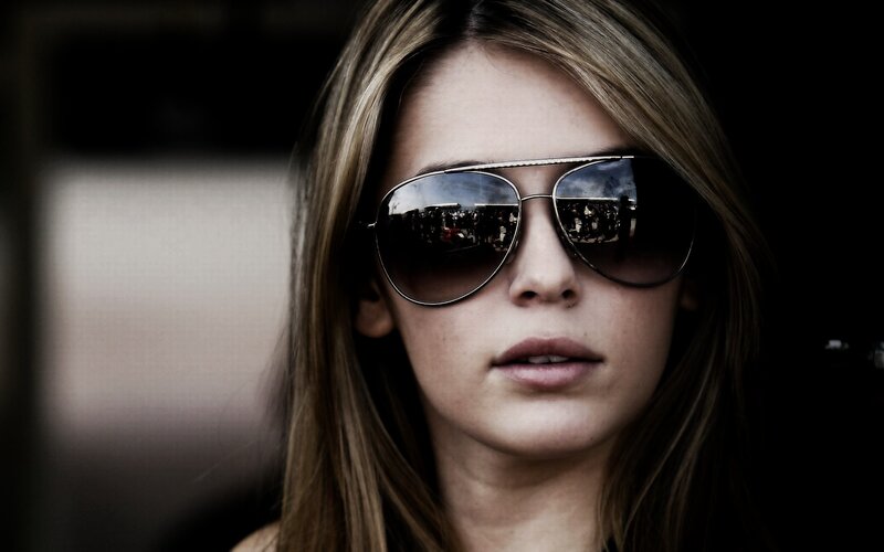 woman wearing sunglasses