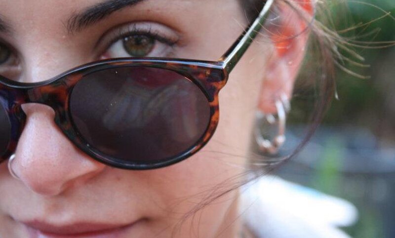 woman wearing sunglasses