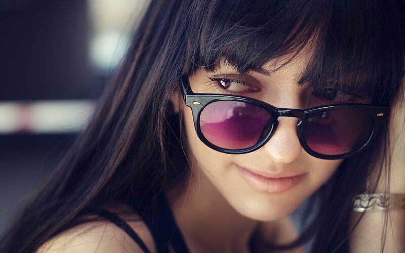 woman wearing sunglasses