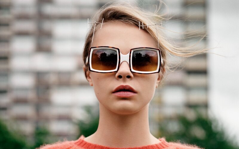 woman wearing sunglasses