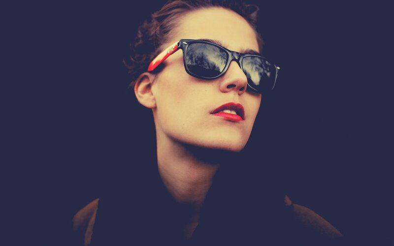 woman wearing sunglasses