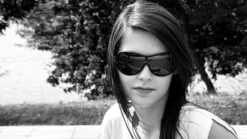 Woman Wearing Sunglasses — Black, Calm, Afternoon
