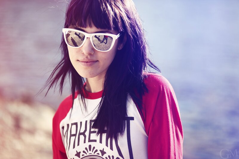 woman wearing sunglasses outdoors