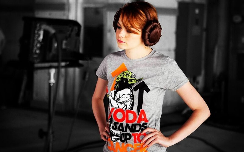Woman Wearing T-shirt — Gray, Confident