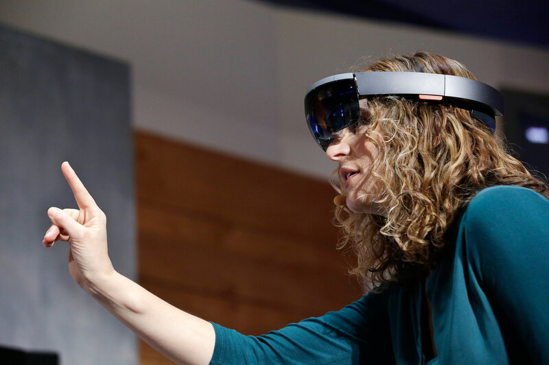 Woman Wearing Vr Headset — Teal