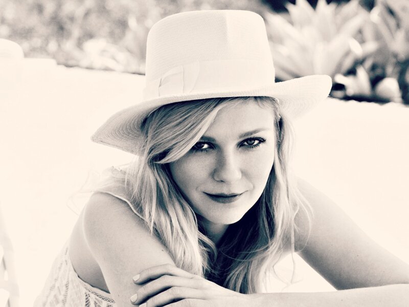 Woman Wearing White Hat — Black