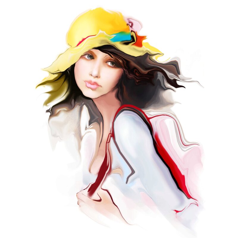 Woman Wearing Yellow Hat — Calm