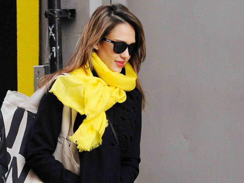 woman wearing yellow scarf