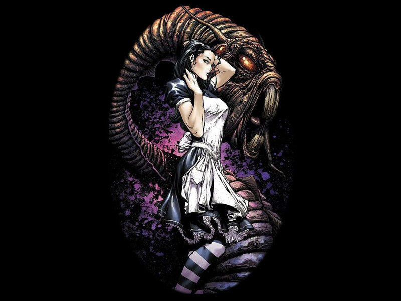 Woman with a Monster — Black