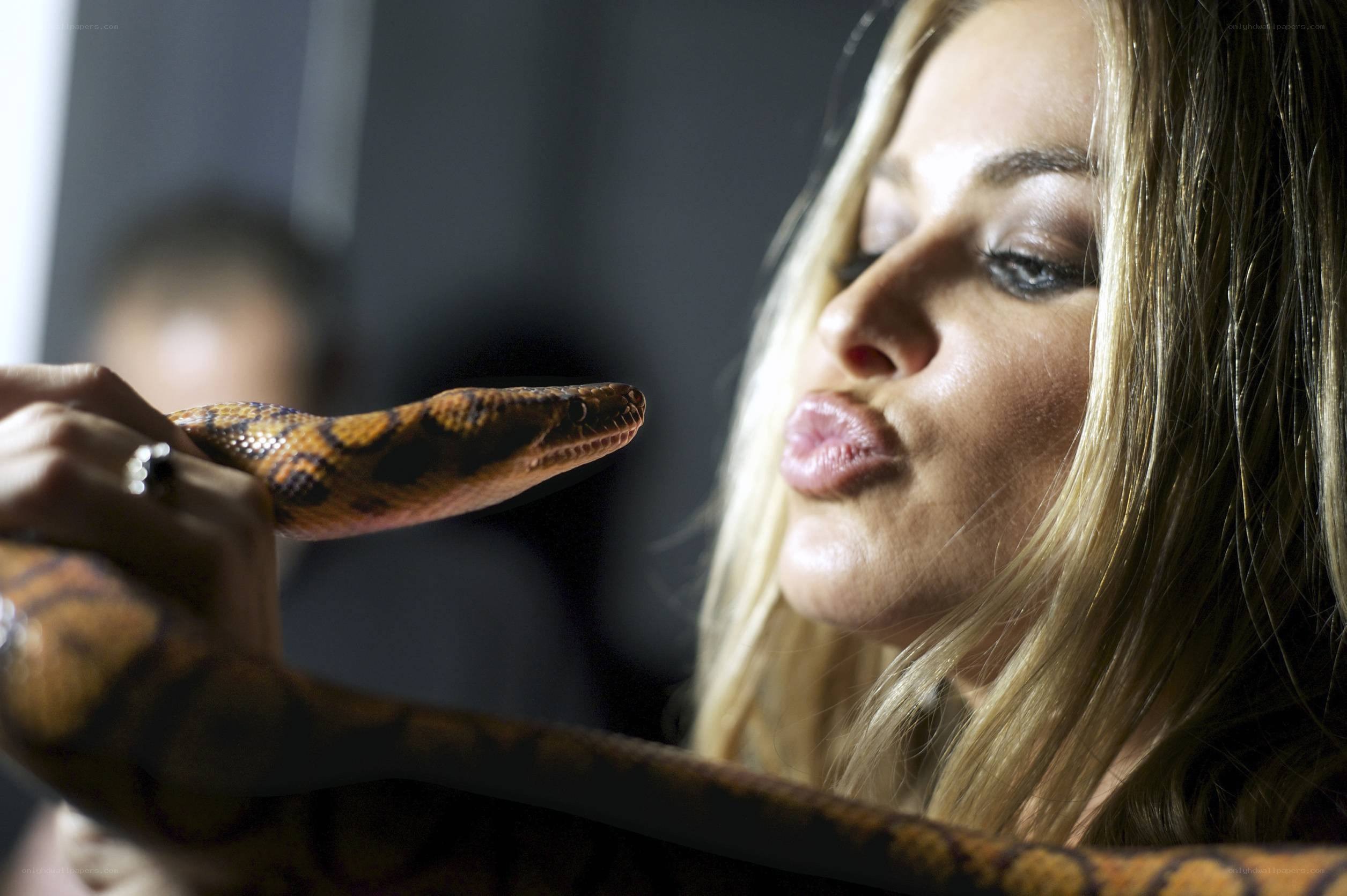 Woman with a snake