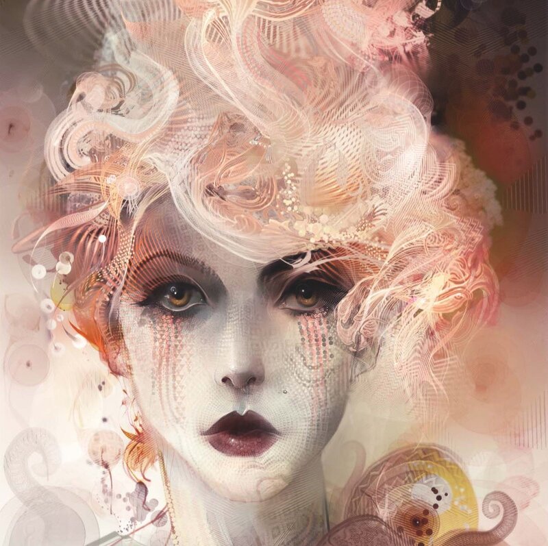 Woman with Abstract Hair