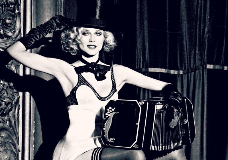 Woman with Accordion — Black