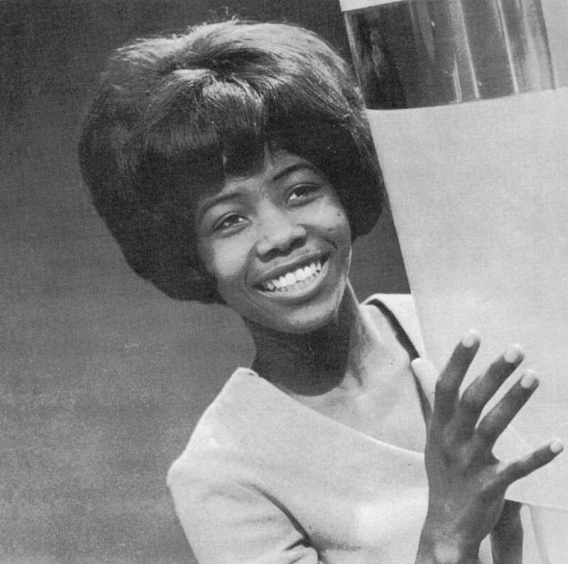 Woman with Afro Hairstyle — Black, Happy