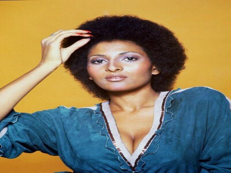 Woman with Afro Hairstyle — Yellow