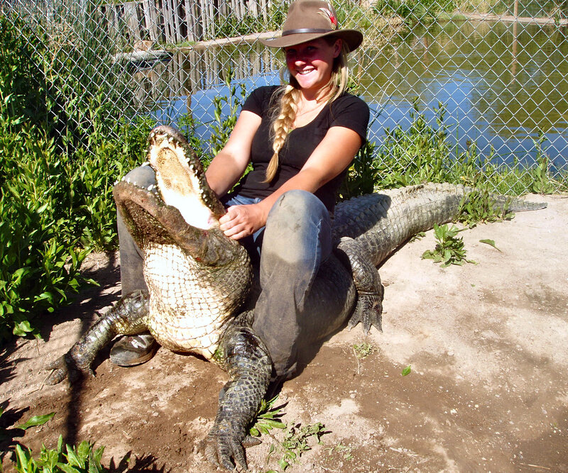 Woman with Alligator