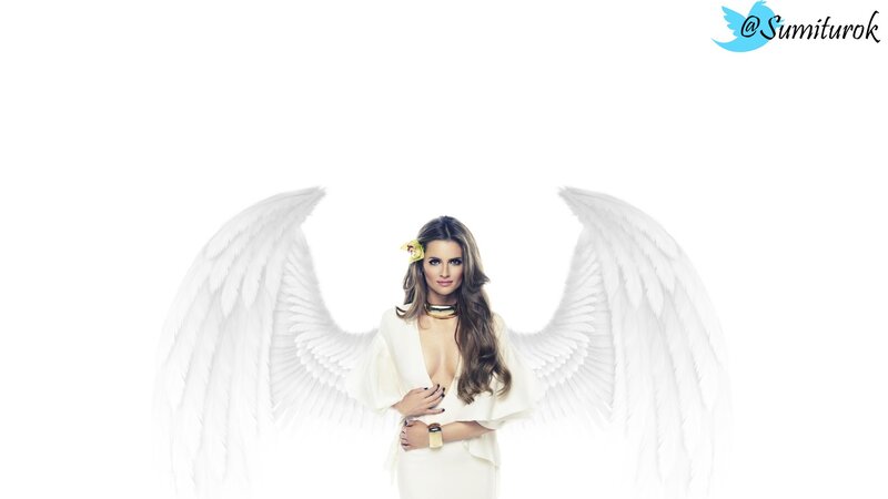 woman with angel wings