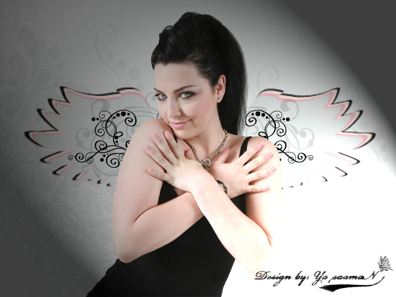 woman with angel wings