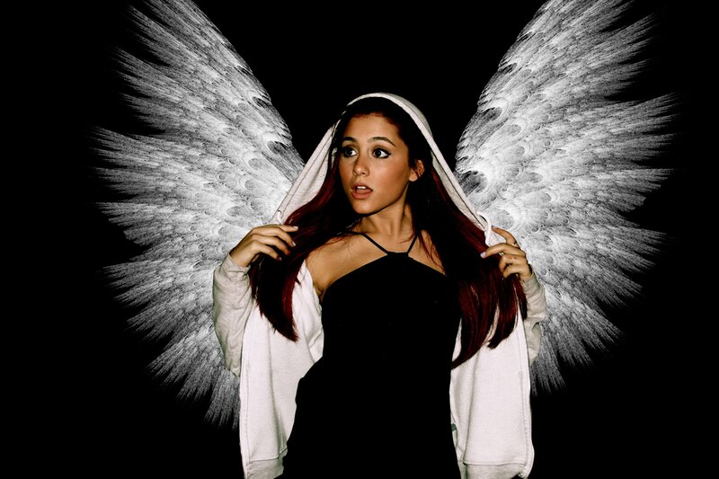 woman with angel wings