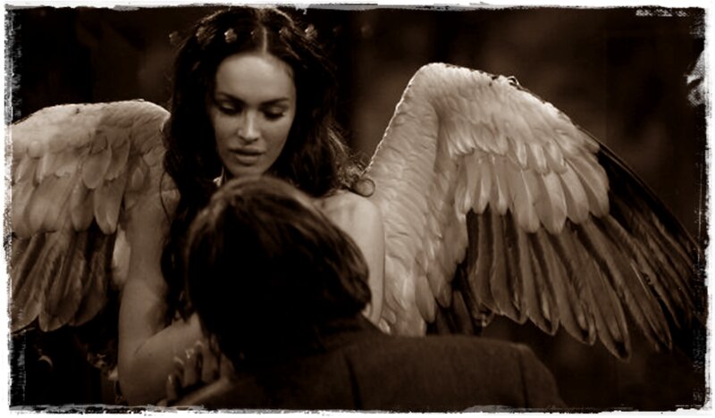 Woman with Angel Wings — Brown, Dramatic, Photograph, Person