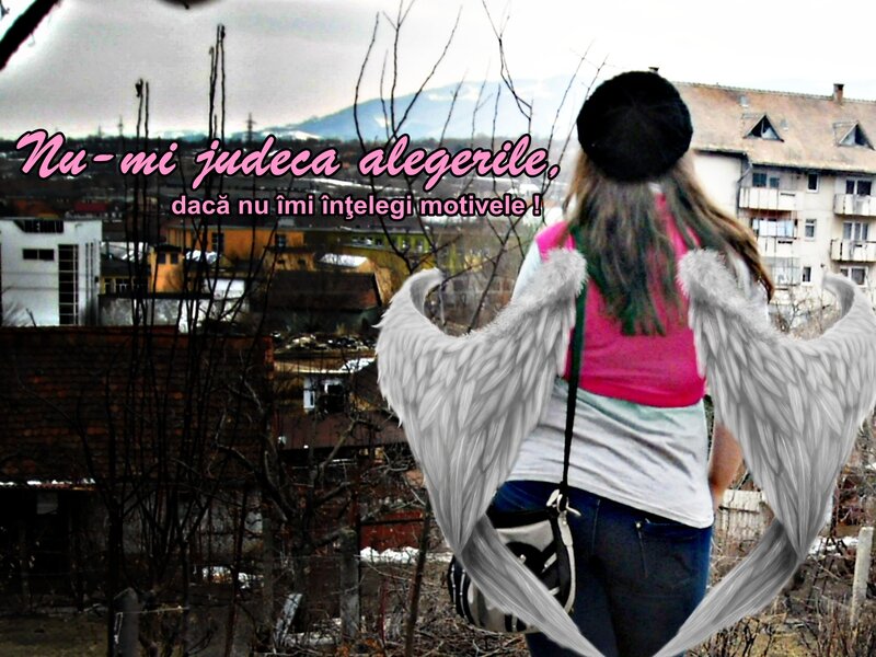 Woman with Angel Wings — White, Contemplative, Winter