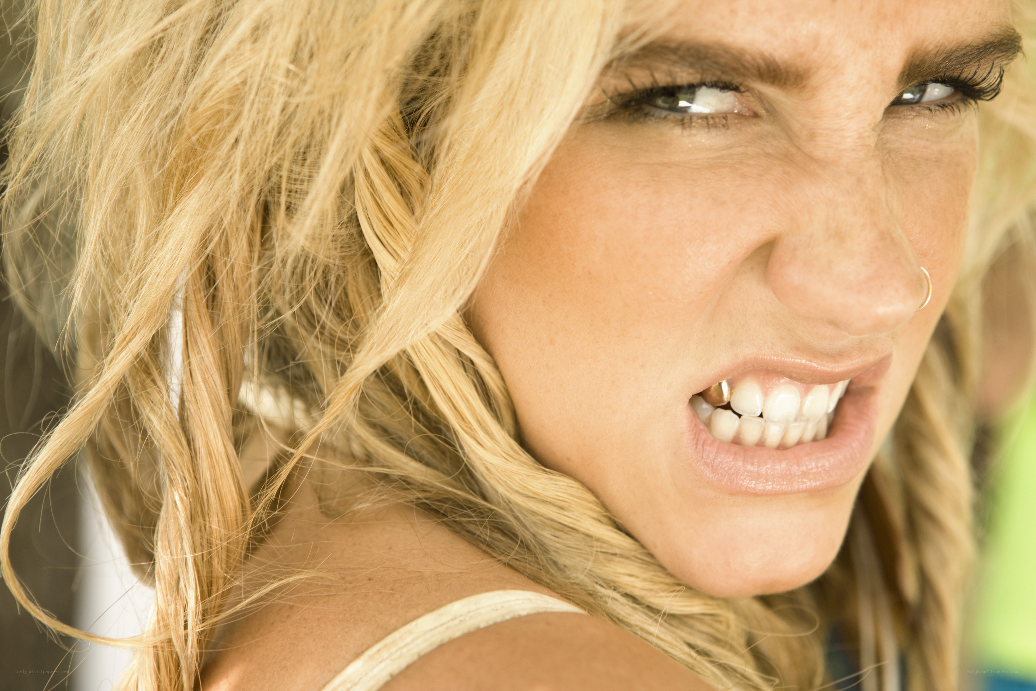 woman with angry expression