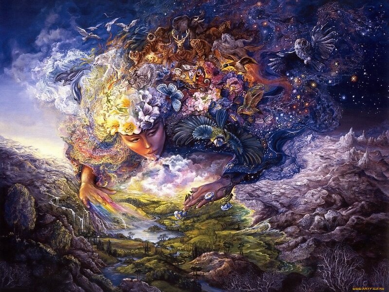 Woman with Animal Crown