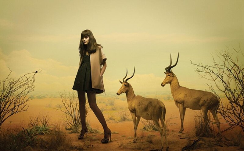 Woman with Antelopes