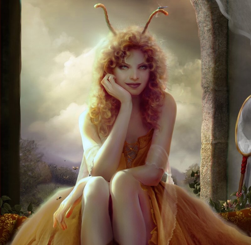 Woman with Antennae