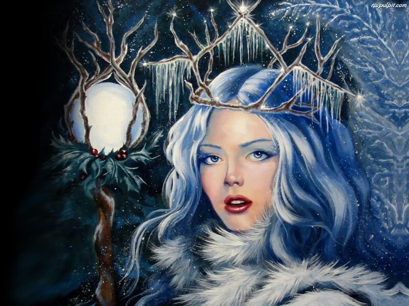 Woman with Antler Crown