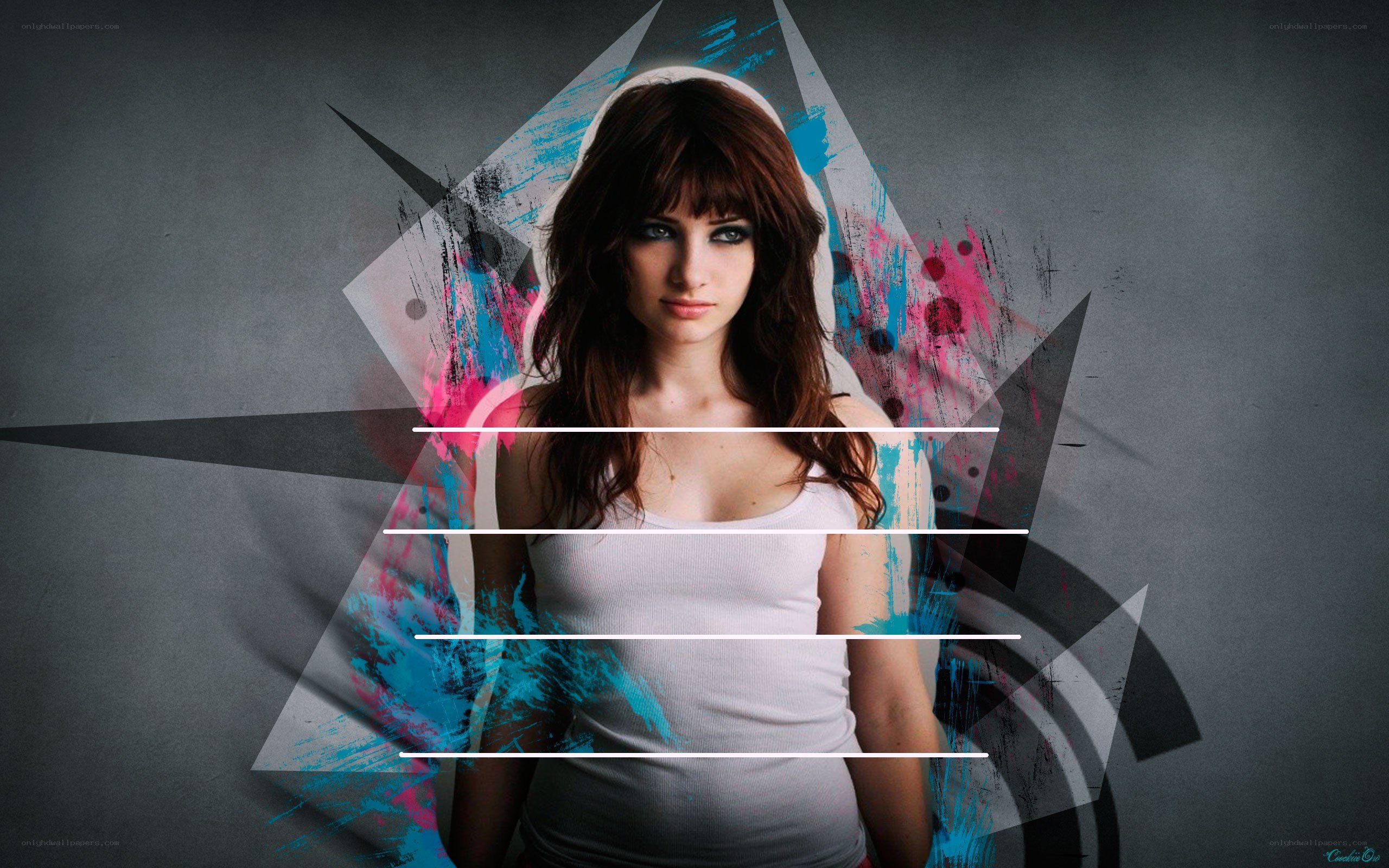 woman with artistic background