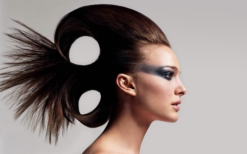 woman with avant-garde hairstyle