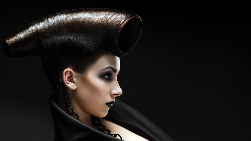 woman with avant-garde hairstyle