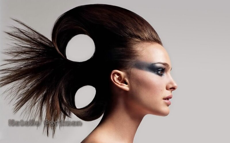 woman with avant-garde hairstyle