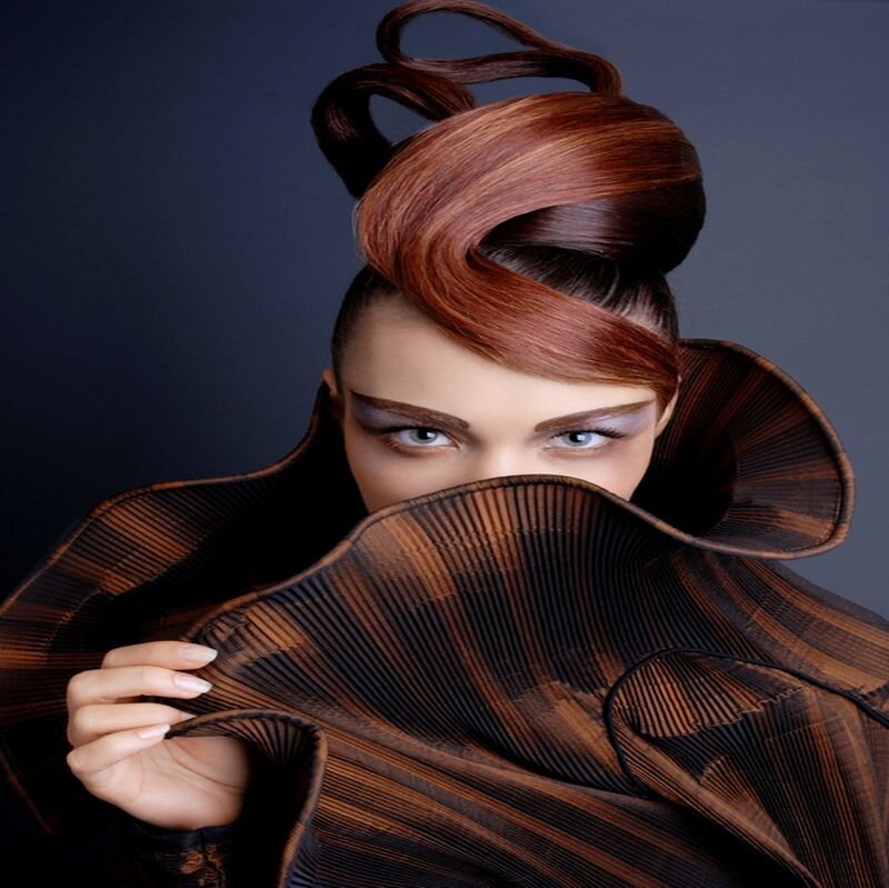 Woman with Avant-garde Hairstyle — Brown