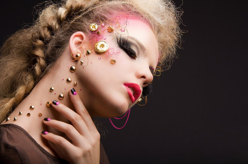 Woman with Avant-garde Makeup