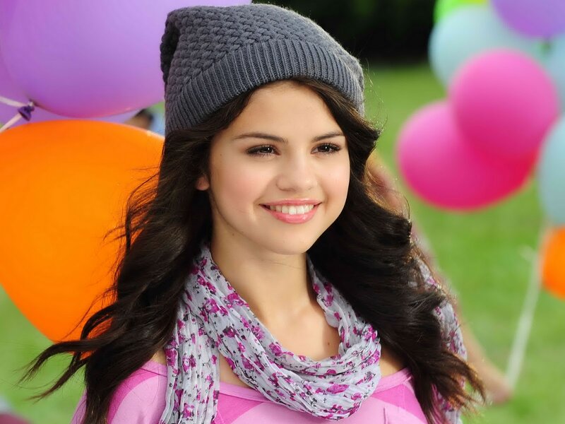 Woman with Balloons — Pink, Happy