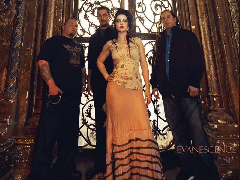 Woman with Band Members — Brown