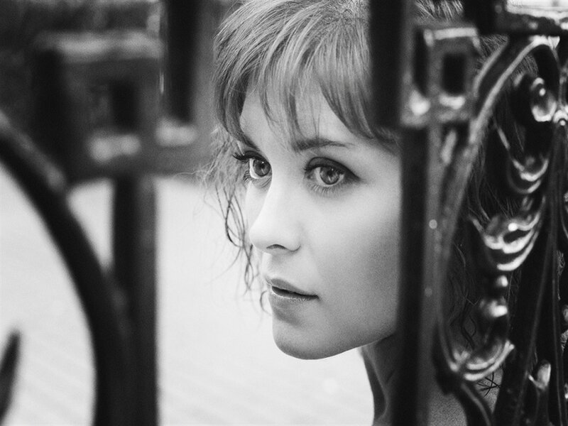 Woman with Bangs — Black, Contemplative