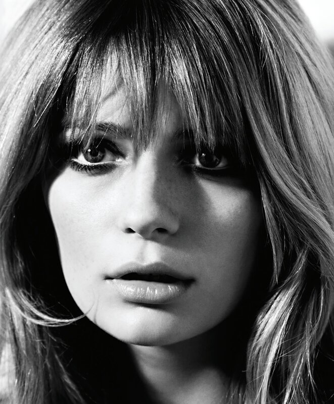 Woman with Bangs — Black, Dramatic, Photograph, Hair