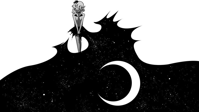 Woman with Bat Wings — Black, Dramatic, Night, Manga