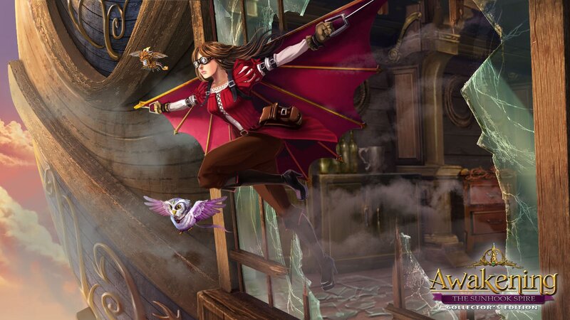 Woman with Bat Wings — Red, Dramatic